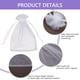 thumbnail image 4 of suxuMhao Bolsa de Bolsa de Organza Blanca, 30 X 40cm 200 Pzas Bolsas con Cordón, Bolsas de Regalo de Bolsa Eugen Premium, Bolsas de Sorpresas de Pascua, Bolsas Portátiles para Dulces, Bolsa Elegante, 4 of 4