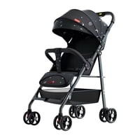 Coche De Paseo Reclinable Liviano Smart Negro Lubabycas
