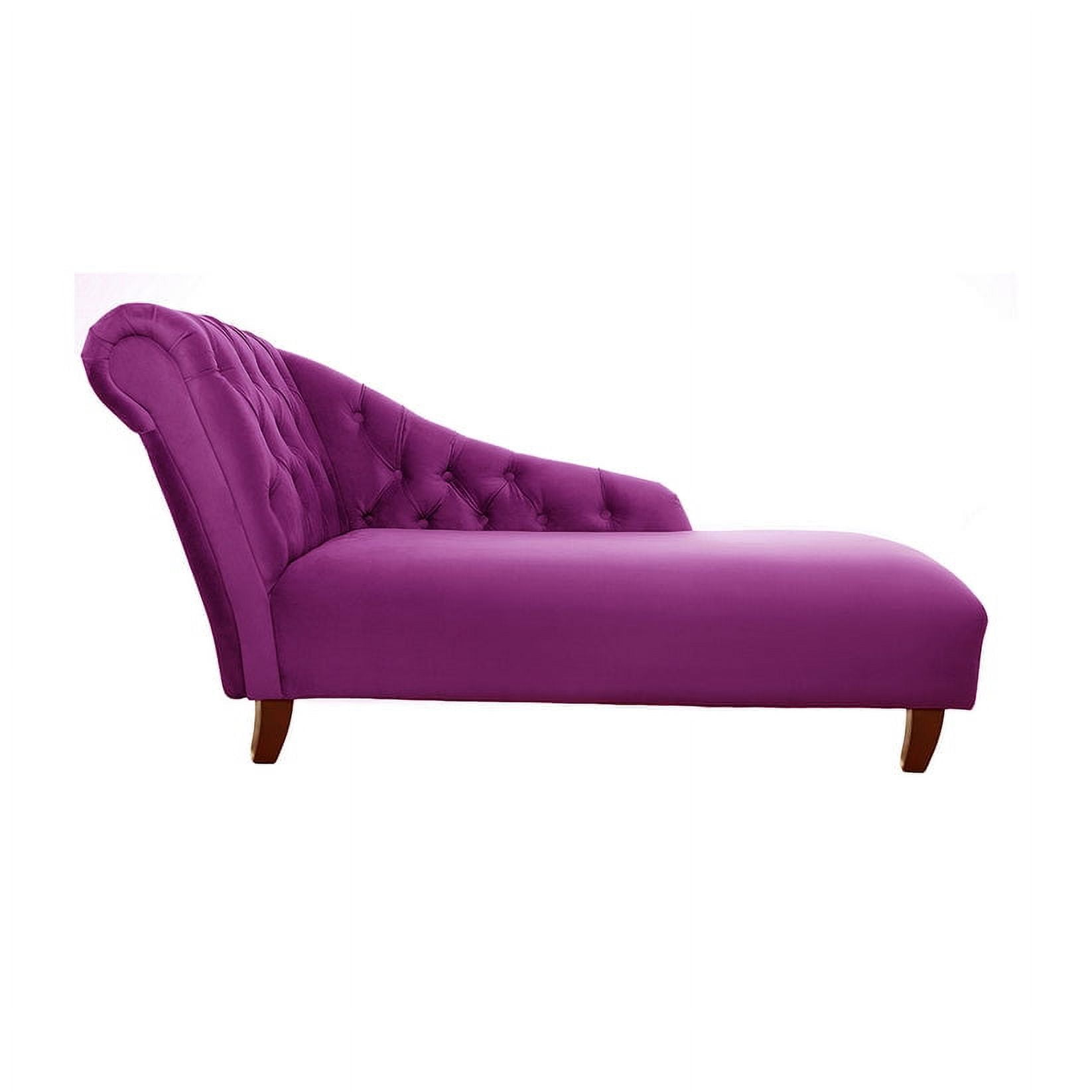 Barra Design - Chaise Longue Izquierdo Felpa Morado