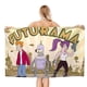 thumbnail image 1 of Futurama Toalla de playa de secado rápido con diseño temático, regalo para mujeres y niñas, ideal para cumpleaños, fans, amantes de la música, uso en la playa o al aire libre, 78 × 160 cm, 1 of 6