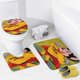 thumbnail image 4 of Mighty Mouse Las nuevas aventuras-theme 4-Piece Shower Curtain Set with Rugs, Waterproof Bathroom Decor Set Includes Bath Mat, U-Shaped Rug, Toilet Lid Cover and Curtain with Hooks, 4 of 6