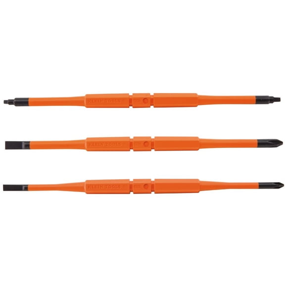 Klein Tools 13157 Puntas de Destornillador Aisladas - Pack de 3