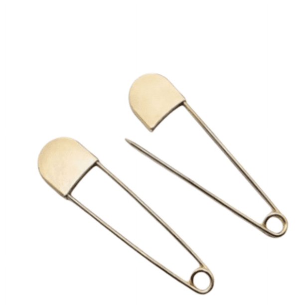 Imperdibles grandes de 7,6 cm (2 unidades) de acero inoxidable, plateados, resistentes y extra grandes, para mantas.