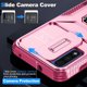 thumbnail image 3 of Funda Armada para Motorola Moto G Power 2022 con Tapa Deslizante y Soporte Magnético Giratorio Rosa, 3 of 5
