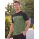 thumbnail image 4 of INSPIRE CHIC Camiseta de Hombre Raglán de Manga Corta para Verano Gimnasio M Verde Oliva, 4 of 5