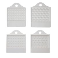 Bothyi - 4X Tablero De Cuentas De Joyería 3/4/6/8Mm Contador De Cuentas Para Hacer Joyas Bandeja Blanca