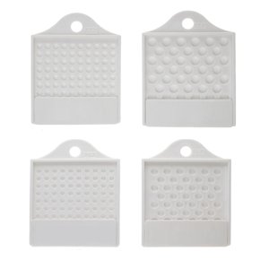 Bothyi - 4X Tablero De Cuentas De Joyería 3/4/6/8Mm Contador De Cuentas Para Hacer Joyas Bandeja Blanca