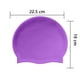 thumbnail image 3 of Gorro de natación para cabello largo - Gorros de natación de silicona para niñas, niños y adultos (paquete de 2), 3 of 8