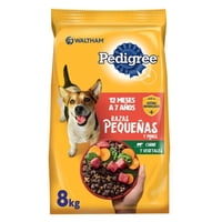 Alimento Seco Perro Adulto Raza Pequeña Carne Y Vegetales Bolsa 8 Kg Pedigree