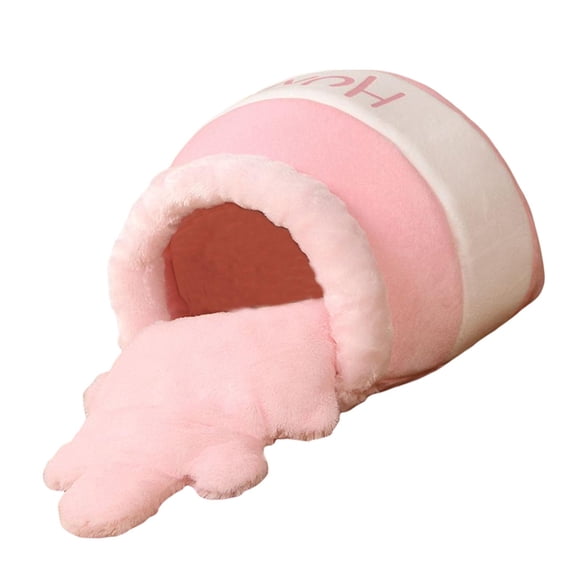 Cama Para Gato Uucntr Honey Pot Pet Rosa