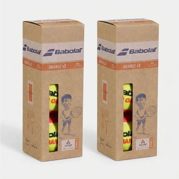 Top Sale 2 Cajas Pelotas Tenis Babolat Orange - 3 Unidades Por Caja