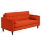 thumbnail image 2 of Sofa Retro 3C Felpa 00 Naranja, 2 of 6