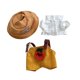 thumbnail image 2 of Conjunto De Ropa Para Muñecas En Miniatura Con Sombrero, Pantalones Cómodos Para Muñecas De 15 Cm, Conjunto Amarillo, 2 of 3