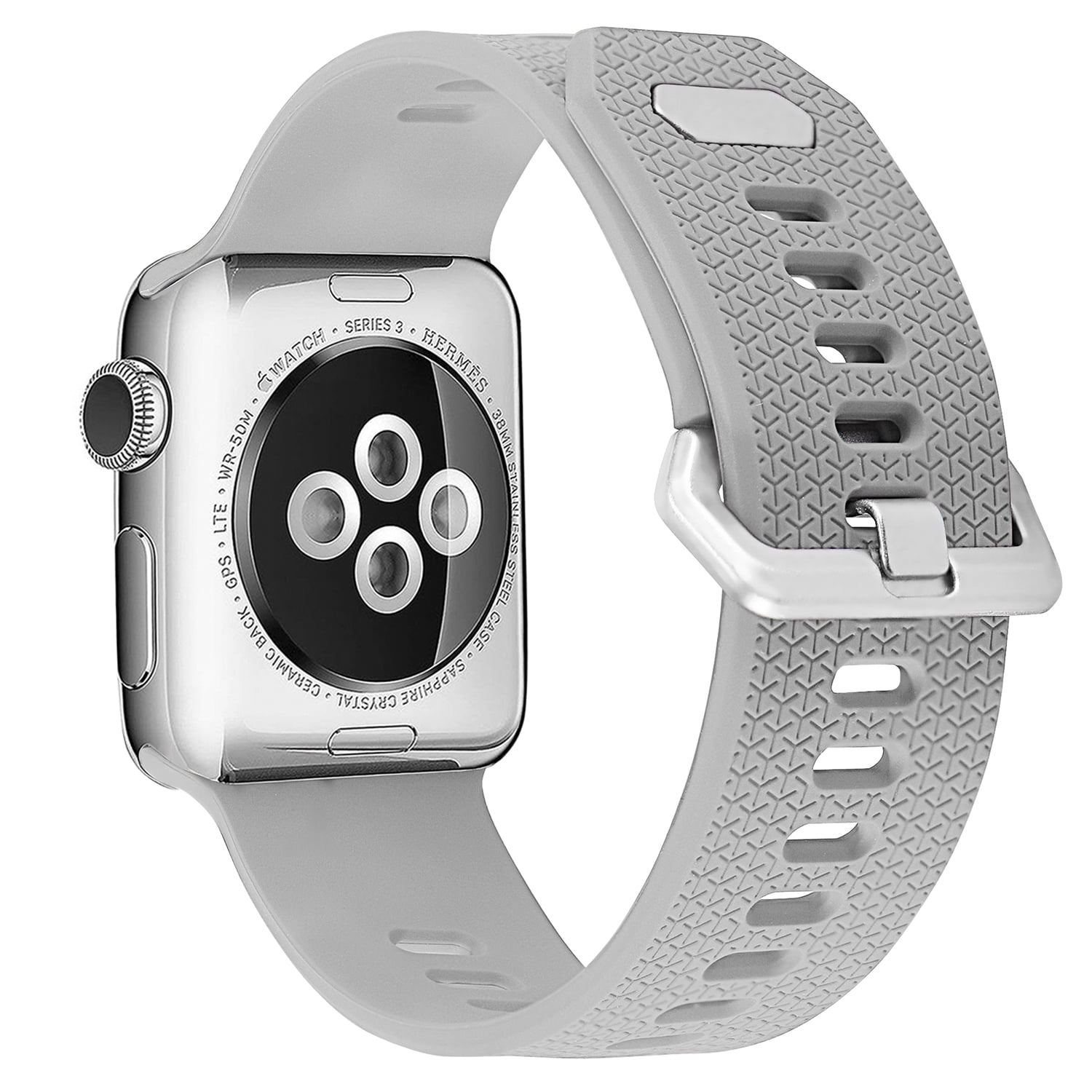 Genérico - Correa Compatible Iwatch Apple Watch 38/40/41mm Gris