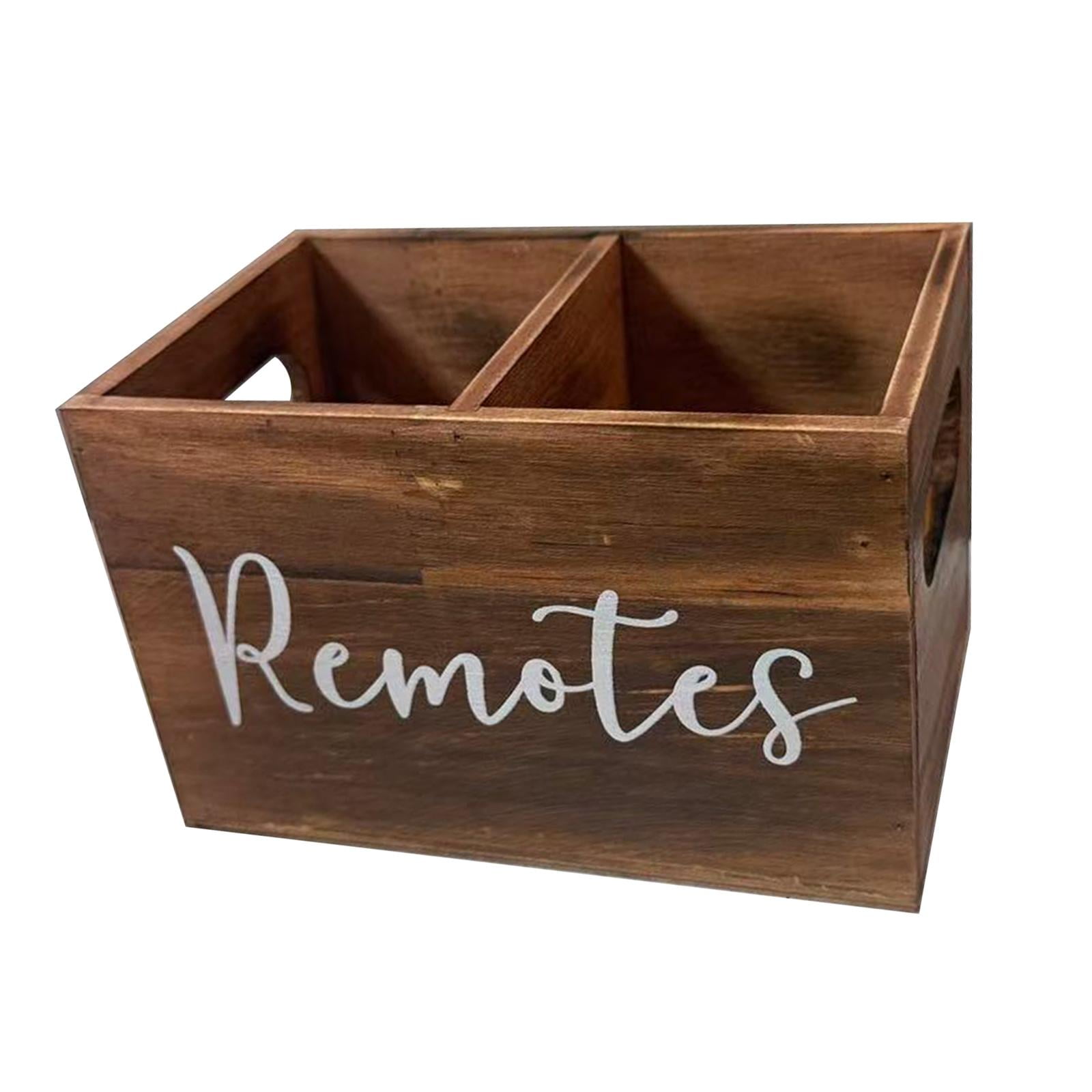 Bothyi - Soporte Para Control Remoto, Organizador De Lápices Para Encimera De Dormitorio, Color Marrón