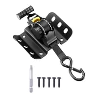 Ioensy - Correa De Trinquete Retráctil Automática Correa De Amarre Con Trinquete Para Remolques De Barcos