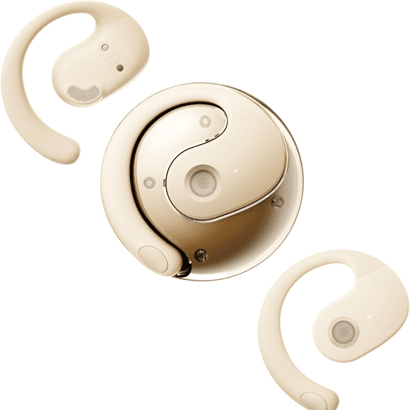 AARONMEI Auriculares Traductores AI 144 Idiomas Inalámbricos Bluetooth Apricot