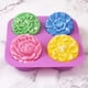 thumbnail image 5 of Moldes de silicona para jabón con forma de flor, moldes para jabón casero, moldes para muffins, pudines, gelatinas, brownies y tartas de queso, antiadherentes y sin BPA., 5 of 5