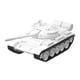 thumbnail image 4 of Modelo De Tanque De Metal, Aleación Fundida A Presión, Escala 1:48, Ensamblable Para Decoraciones De Regalos, Blanco, 4 of 5