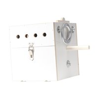Magideal - Casa De Apareamiento Para Loros, Caja De Apareamiento Para Loros, Jaula De Madera Para Mascotas, Nido De Loros, De Pájaro Para Canarios, , Dejado Dejado Colgado Blanco