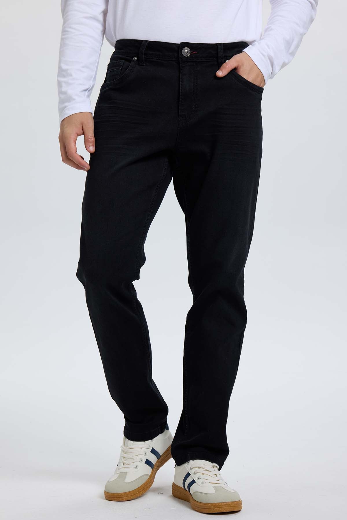 Fashionspark - Jeans Hombre 703 Slim Negro