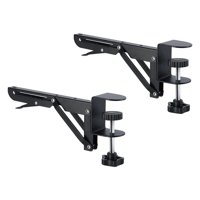 Bothyi - Debajo De La Abrazadera De La Bandeja Del Teclado Del Ratón Del Escritorio Para El Soporte Del Codo De La Computadora Para Un Grosor De 1-5 Cm