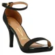 thumbnail image 1 of Sandalia Mujer Taco Alto Tela Shine París Negro Vizzano, 1 of 3