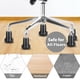 thumbnail image 3 of Campanas para silla de oficina - Pack de 5 puntas de recambio para ruedas de silla 10/22 mm - Pata de asiento fija y silenciosa para suelo duro, 3 of 5