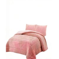 Genérico - Cubrecama De Relieve Premium Tamaño King Color Rosado