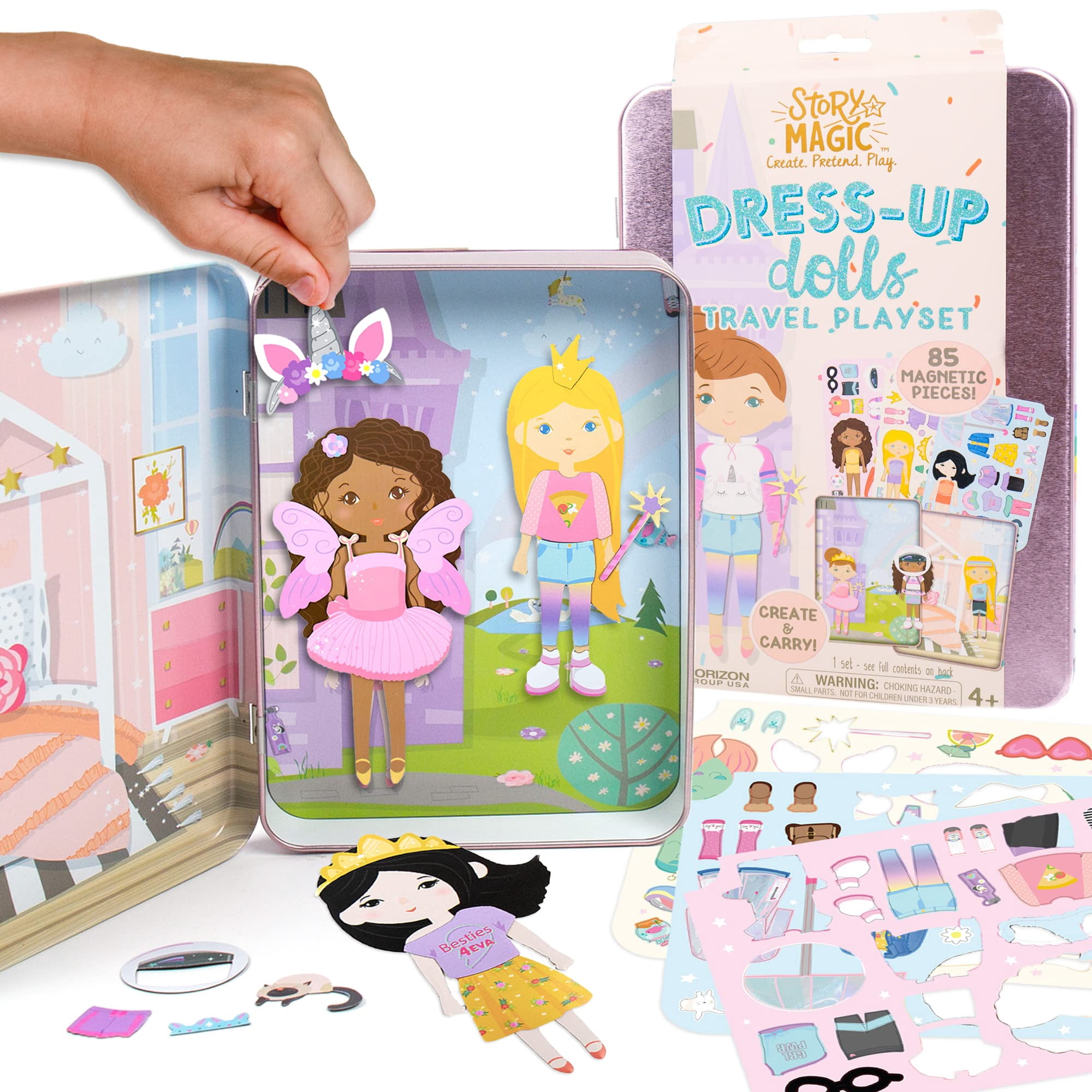 Horizon Group Usa - Muñecos Mágicos Para Disfraces Playset Horizon Group Story Con Funda