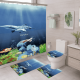 thumbnail image 1 of Set Juego De Baño 4 Piezas Con Cortina Deco Hogar Completo, 1 of 5