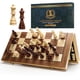 thumbnail image 1 of Juego De Tablero De Ajedrez Magnetic De Madera Plegable De 15 Pulgadas, 1 of 9