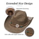 thumbnail image 4 of Sombrero Wallaroo Catalina Cowboy de fibra de rafia en forma de hongo para mujer, 4 of 9