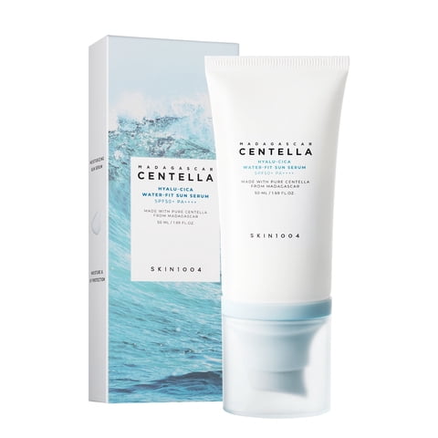 Skin1004 - Madagascar Centella, Suero Solar Hyalu-Cica Water-Fit Spf 50+ Pa++++, 1,69 Fl Oz (50 Ml)