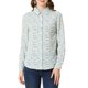 thumbnail image 1 of INSPIRE CHIC Camisa de Mujer con Botones, Manga Larga, Cuello en Punta, Estampado Floral Pequeño, Oficina, Talla M, Blanco-Azul Floral, 1 of 8