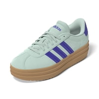 Zapatos Adidas Vl Court Bold Para Mujer Platform 6.5 De Piel Azul