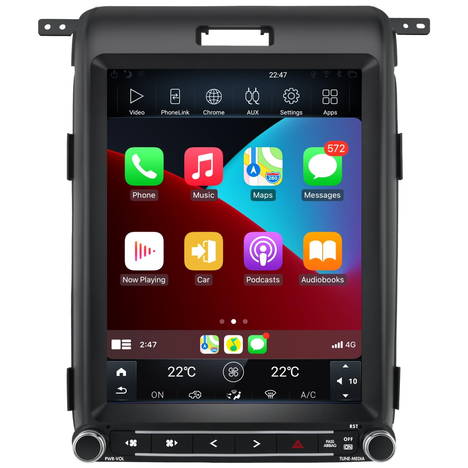 Radio Para Auto Awesafe Para Ford F150 2013-14, Android 13, Pantalla De 12.1