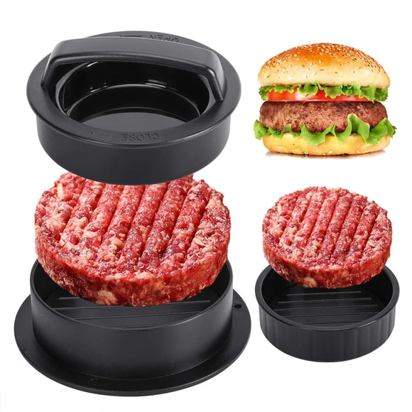 Prensa para Hamburguesas GPYG 3 en 1 Antiadherente para Formar Hamburguesas