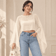thumbnail image 1 of Blusa Mujer Tul Transparente Manga Acampanada Elegante Fiesta blanco Talla Única, 1 of 2