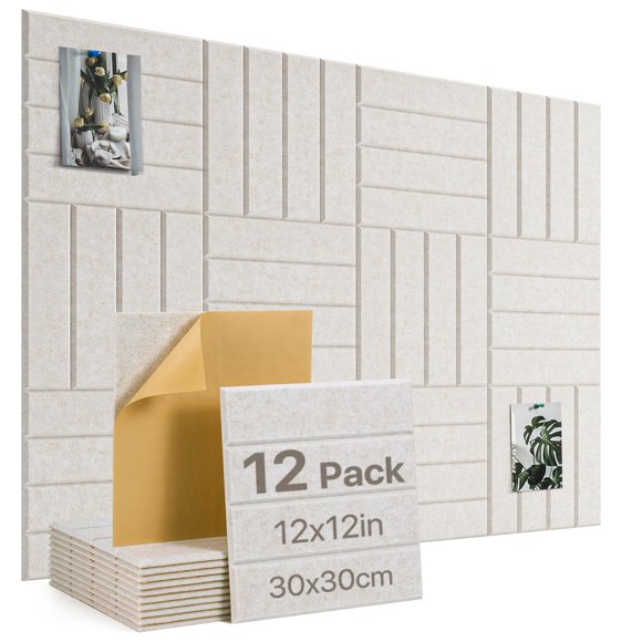 Set de tablero de corcho Woovio 122x91 cm de fieltro autoadhesivo