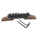 thumbnail image 5 of Sillines Bridge Roller Con Archtop Rosewood Base Jazz Guitar Parts Negro, 5 of 5