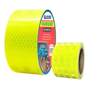 Metalfer - Cinta Reflectiva Dot C2 Amarillo 5M Amarillo