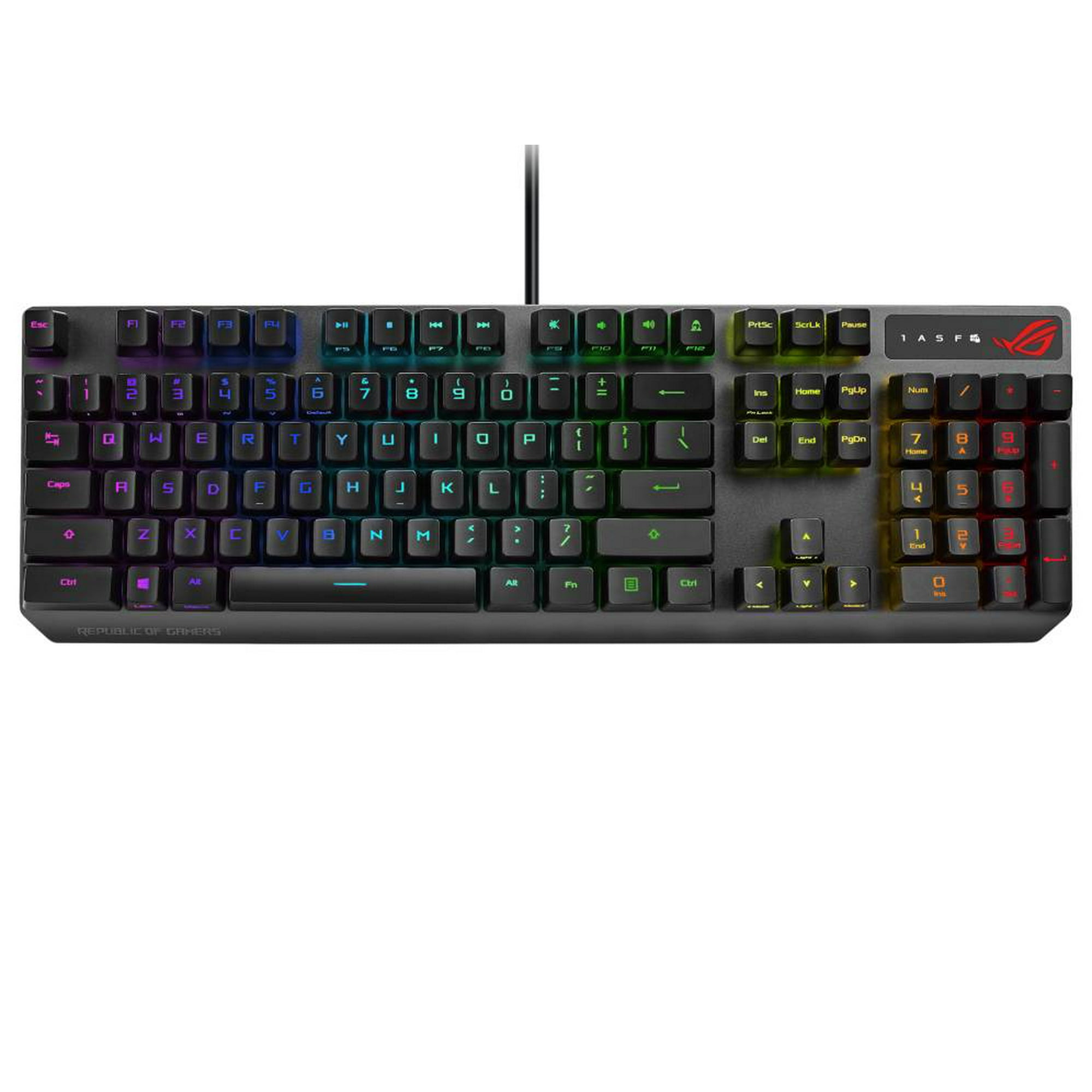 Teclado Gamer Asus Rog Strix Scope Rx, Switch Rx Red, 100%, Rgb, Usb 2.0 Tipo C, Español