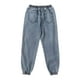 thumbnail image 2 of Jeans Cónicos con Cordón Talla L azul L, 2 of 2