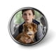 thumbnail image 1 of Los poderes curativos de Dude-Theme Round Button Badge: Premium Metal Construction, Ideal for High-End Events 2.8 cm, 1 of 6