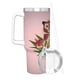 thumbnail image 3 of Leo y Tig Vaso aislado de acero inoxidable con asa, diseño temático, regalo para familia, amigos y fans; incluye pajita y encaja en el portavasos estándar, 40 oz, 3 of 6