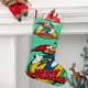 thumbnail image 2 of El Show de Pájaro Loco Tema: Calcetines de Navidad, fino lino blanco para colgar en escaleras y chimenea, decoración navideña para el hogar, regalo de Navidad.54cm×38cm, 2 of 5