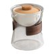 thumbnail image 1 of Tetera De Cristal De 210ml, Tetera Portátil, Gong Fu Chino Para Viajes, Oficina, Tapa Naranja Transparente, 1 of 3