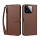 thumbnail image 3 of Funda con Billetera para [Xiaomi 17 Max] con Bolsillo Zipper y Tarjetero Marrón, 3 of 6
