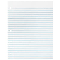 Cuaderno School Smart Sulphite Con 3 Orificios Perforados, 21,6 X 27,9 Cm